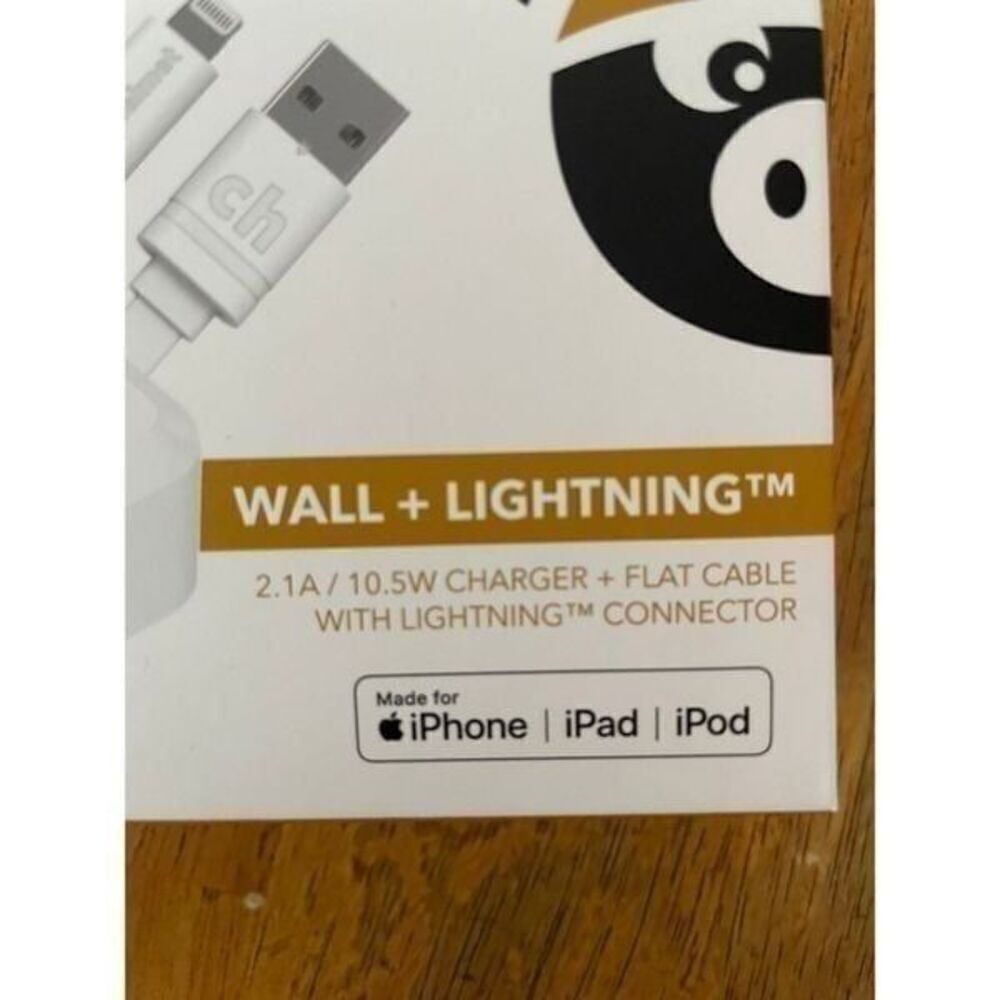 Iphone wall and lightening cable 3ft - Picture 2 of 4
